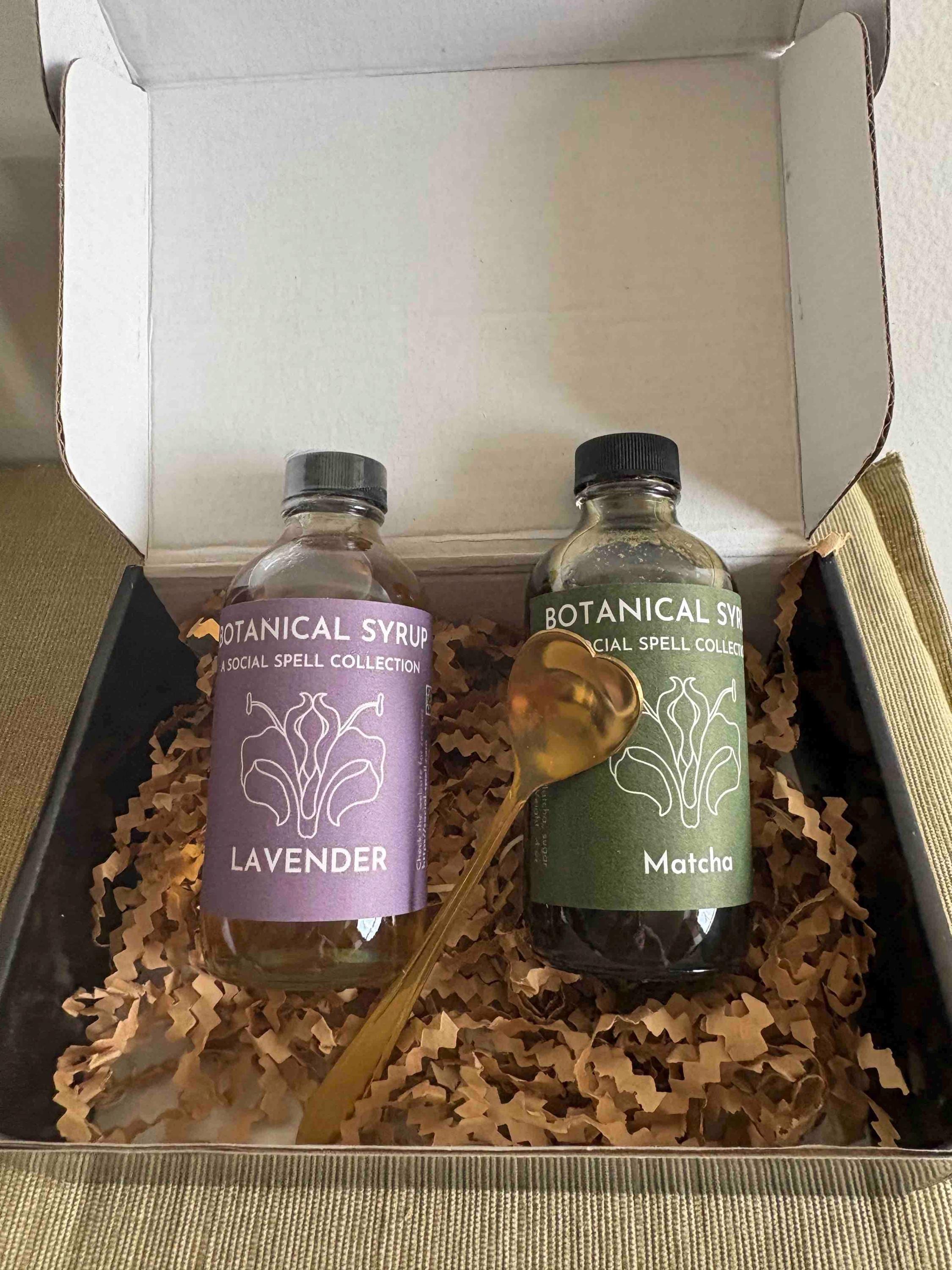 Gourmet Syrup Gift Set: Lavender Matcha Cocktail Syrup for Latte ...