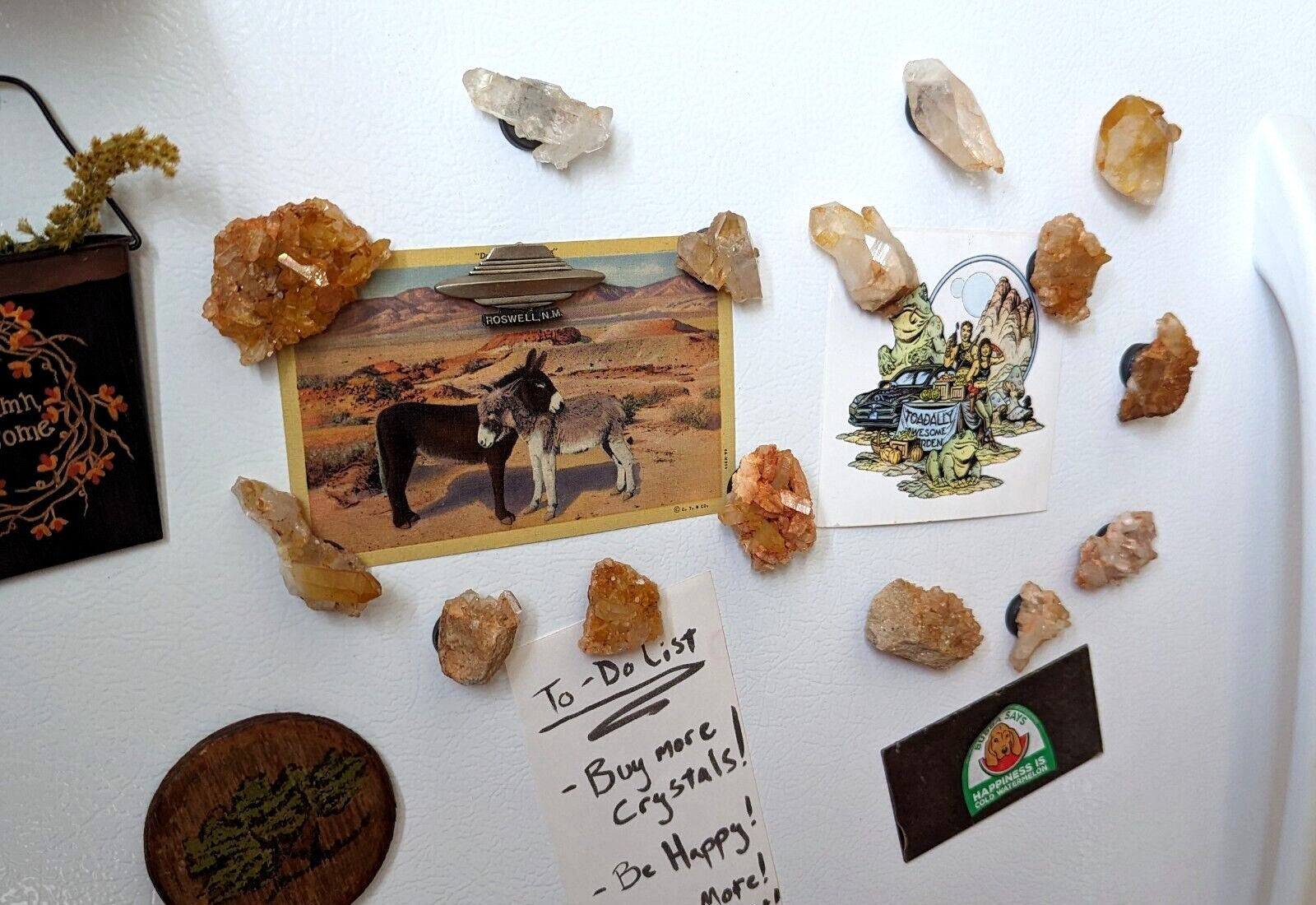 Quartz Crystal Hand Mined, Arkansas, USA, Unique Fridge