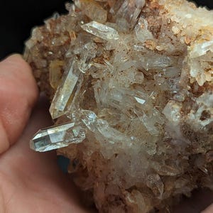Sparkly Arkansas Quartz Crystal Cluster, Montgomery Co, Arkansas, USA, ooak natural mineral specimen, geologic home decor, garden decoration