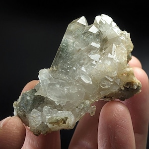 Arkansas Chlorite Quartz Crystal, North of Willis Mine, Paron, Arkansas, Fantastic Old Stock, OOAK Natural Mineral Specimen
