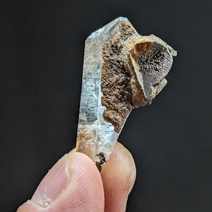Unique Quartz Crystal with Goethite, Garland County, Arkansas, USA