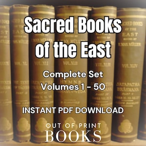 Sakrale Bücher des Ostens ~ Herausgegeben von F. Max Müller ~ 50 Bände ~ Englische Übersetzungen asiatischer religiöser Texte ~ PDF Download