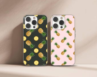 Pineapple Phone Case Fruity Tropical Cover for iPhone 17 16 15 14 13 12 11 XR Pro Max, Samsung S25 S24 Plus Ultra FE, Pixel 9