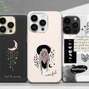 Spiritual Phone Case Positive Affirmations Cover for iPhone 16 15 14 13 12 XR Pro Max Plus, Samsung S25 S24 Ultra