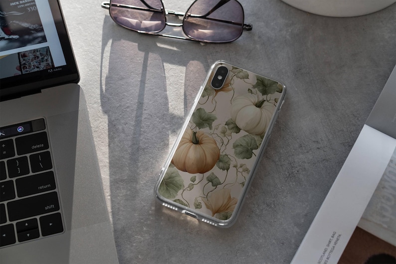 Autumn Phone Case with Pumpkins Fall Cover for iPhone 18 17 16 15 14 13 12 Pro Max Plus, Samsung Galaxy S26 S25 S24 Ultra image 6