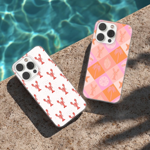 Crab Phone Case Coastal Beach Cover for iPhone 17 16 15 14 13 12 11 XR Pro  Max, Samsung S25 S24 Plus Ultra FE, Pixel 9