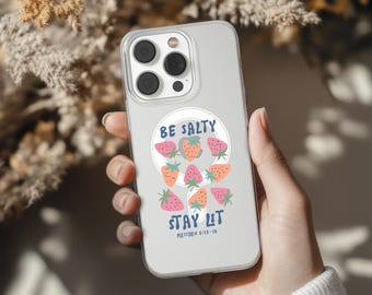 Christian Bible Verse Phone Case Clear MagSafe Worship Cover for iPhone 17 16 15 14 13 12 Pro Max Plus, Samsung S25 S24 Ultra