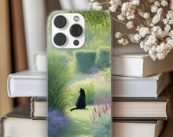 Black Cat Phone Case Famous Artist Painting Cover for iPhone 17 16 15 14 13 12 11 XR Pro Max, Samsung S25 S24 Plus Ultra FE