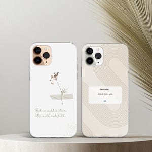Christian Phone Case Religious Jesus Cover for iPhone 17 16 15 14 13 12 XR Pro Max Plus, Samsung Galaxy S25 S24 Ultra, Google Pixel 10 9 8A