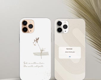 Christian Phone Case Religious Jesus Cover for iPhone 17 16 15 14 13 12 XR Pro Max Plus, Samsung Galaxy S25 S24 Ultra, Google Pixel 10 9 8A