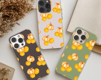 Funda para teléfono con diseño de calabazas de otoño, funda de Halloween para iPhone 17 16 15 14 13 Pro Max Plus, Samsung Galaxy S26 S25 S24 Ultra, Google Pixel 11