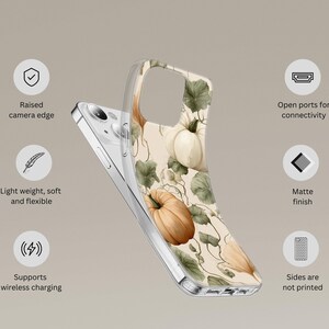Autumn Phone Case with Pumpkins Fall Cover for iPhone 18 17 16 15 14 13 12 Pro Max Plus, Samsung Galaxy S26 S25 S24 Ultra image 7