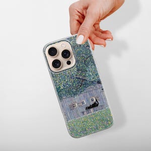 Black cat phone case featuring famous artist painting like Claude Monet and Van Gogh. Unique design blending fine art and feline charm. Perfect for cat lovers and art enthusiasts. Stylish and protective case for iPhone, Samsung, Google Pixel and other models.