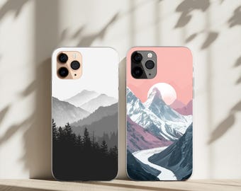 Mountain Phone Case Landscape Cover for iPhone 17 16 15 14 13 12 11 XR Pro Max Plus, Samsung Galaxy S25 S24 Ultra, Google Pixel 10 9 8A
