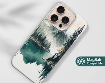 Mountain Phone Case, Landscape MagSafe Cover for iPhone 17, 16 Pro, 15, 14, 13 Plus Max