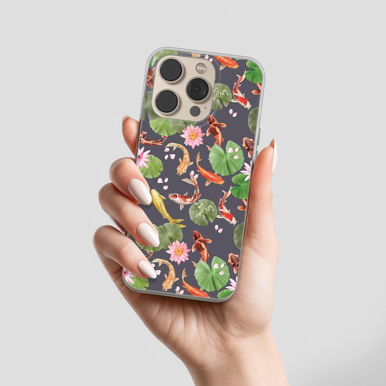 Koi Fish Phone Case Japanese Art Cover MagSafe for iPhone 17 16 15 14 13 12 Pro Max, Samsung S25 S24 Plus Ultra FE image 9