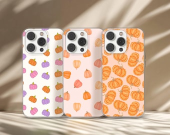 Funda para teléfono con diseño de calabaza para otoño, compatible con iPhone 17, 16, 15, 14, 13, 12 Pro Max Plus, Samsung S26, S25, S24 y Google Pixel 11.