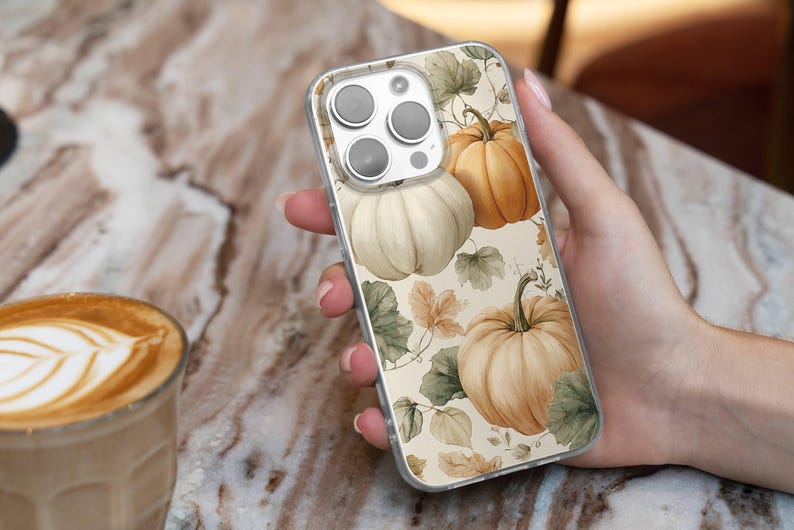 Autumn Phone Case with Pumpkins Fall Cover for iPhone 18 17 16 15 14 13 12 Pro Max Plus, Samsung Galaxy S26 S25 S24 Ultra image 8
