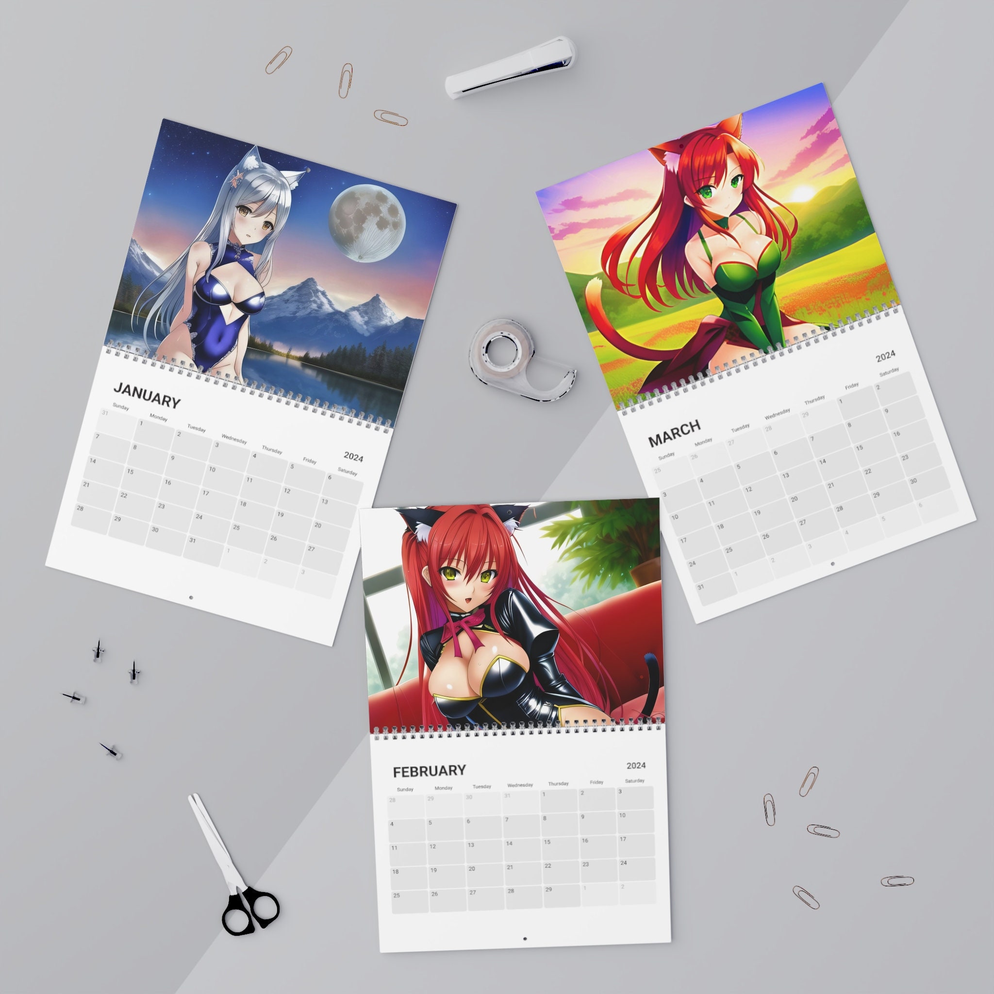 2024 Anime Cat Girl Calendar 