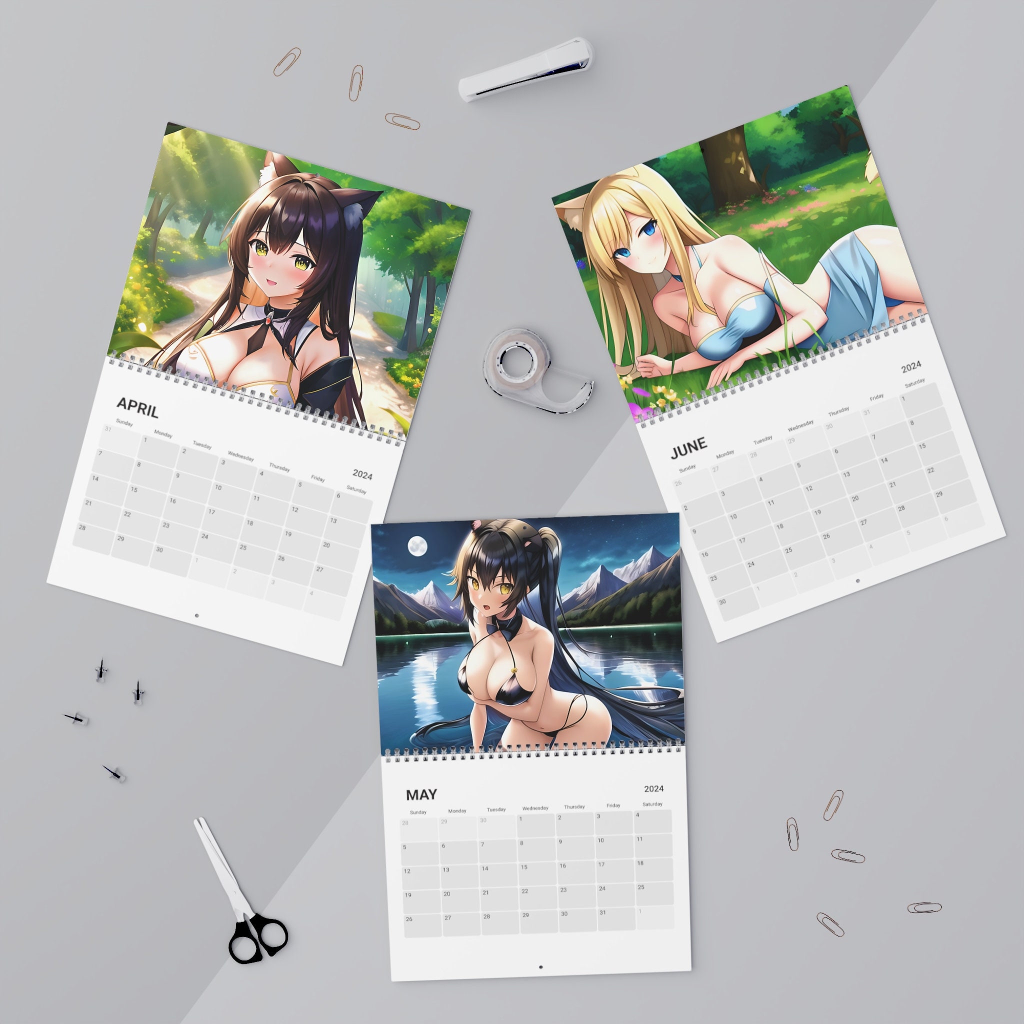 2024 Anime Cat Girl Calendar 