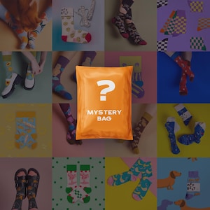 Sac mystère de chaussettes design, Outlet, Cadeaux uniques