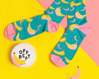 Socken Banane | aus 75% gekämmter Baumwolle