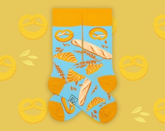 Socks bread, food socks | made from 75% combed cotton