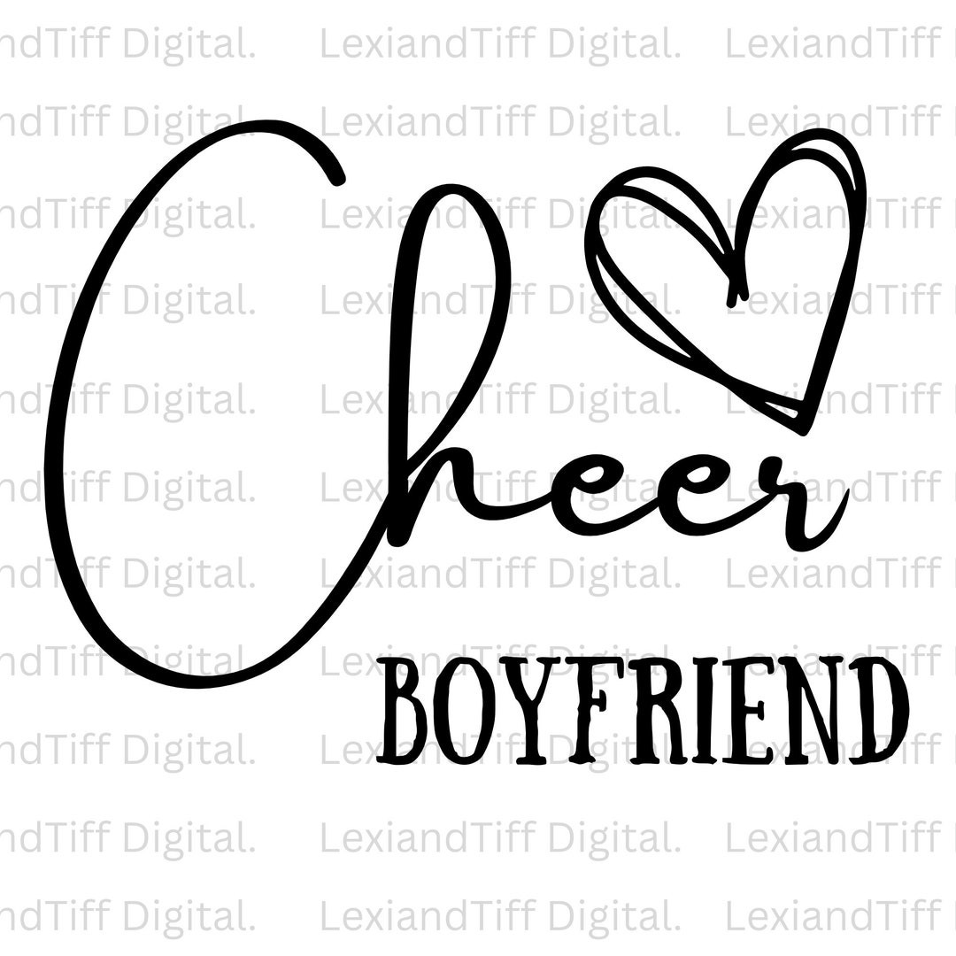 Cheer Boyfriend SVG Cheer SVG Cheer Boyfriend Gift Etsy