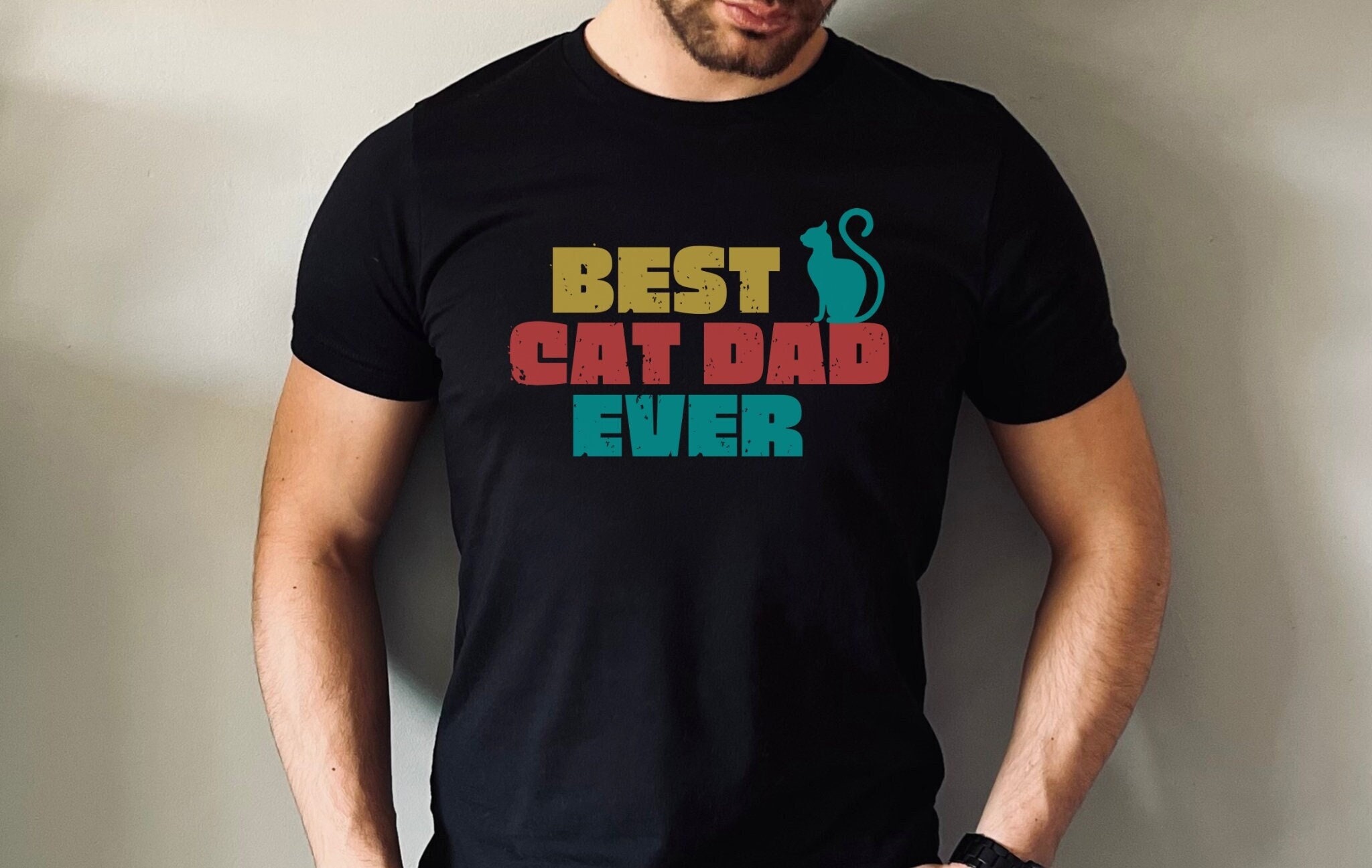 Best Cat Dad Ever, Cat Shirt, Best Dad Tee, Father'S Day Gift, Cat Dad Gift, Gift For Dad, Gifts From The Cat, cat dad gift, dad of cat tee