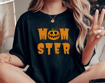 Momster T-Shirt, lustiges Halloween Shirt, Halloween Shirt, Herbst T-Shirt, Halloween Momster Shirt für Mütter, Frauen Halloween Shirt, Halloween Geschenk.