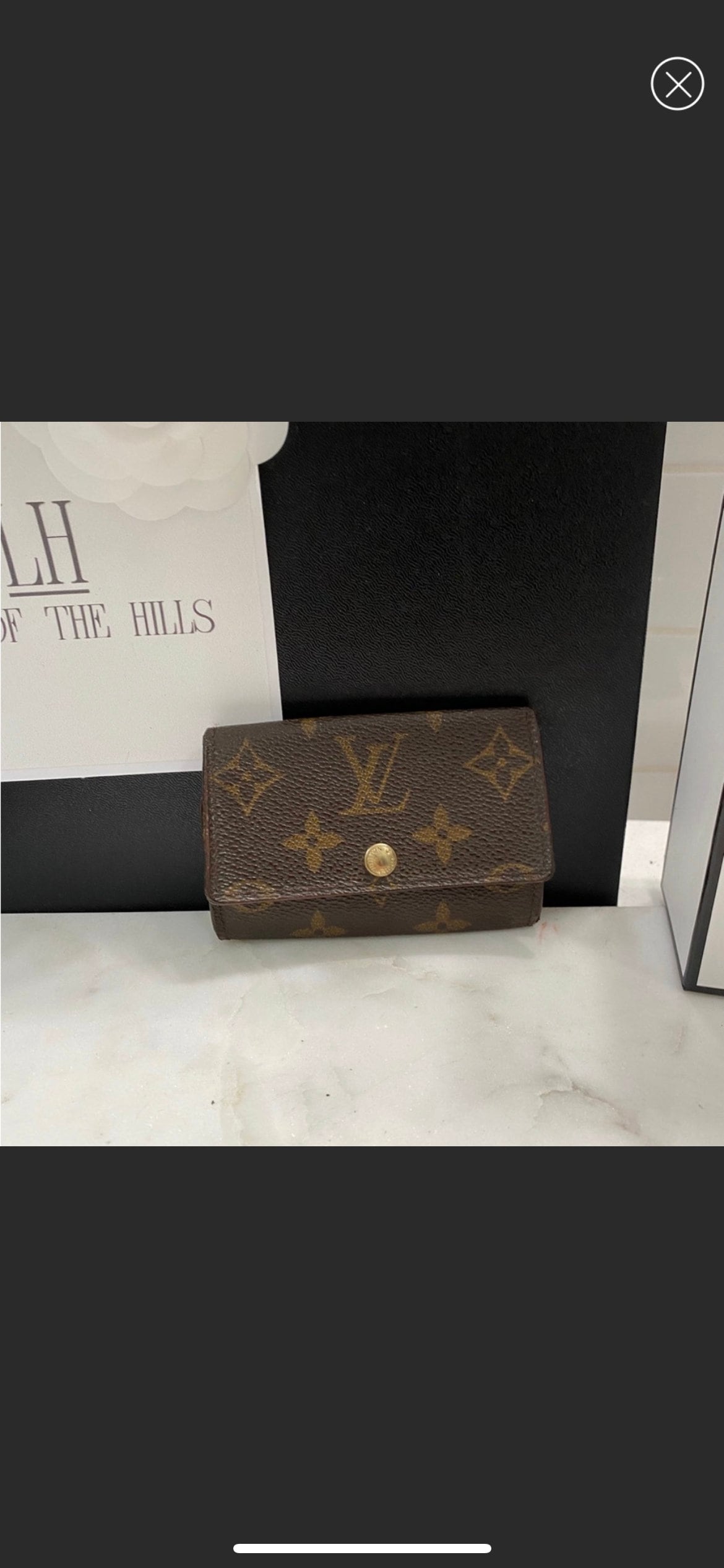 Louis Vuitton Pochette Case Monogram Keychain Wallet LV-1202P-0015