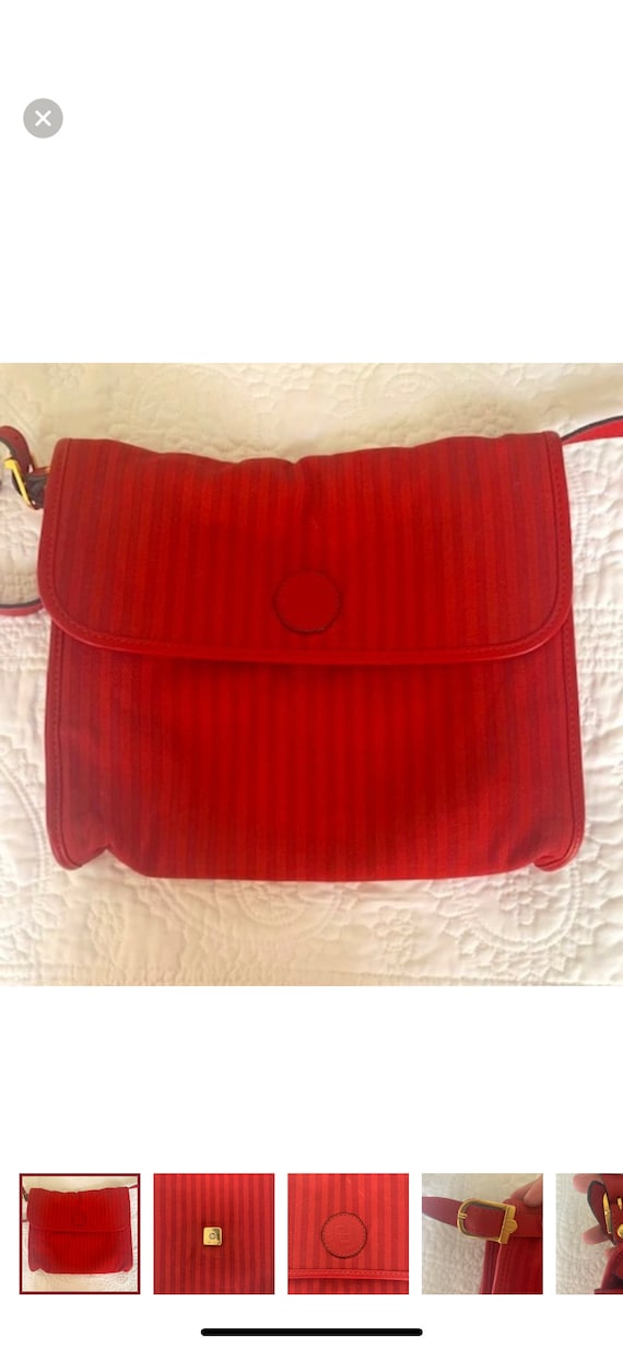 Fendi authentic vintage red shoulder or crossbody 