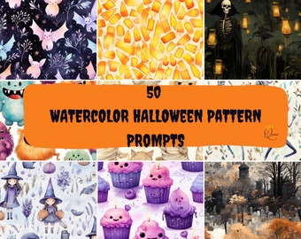 Creepy Chronicles: 50 Halloween Pattern Midjourney Prompts