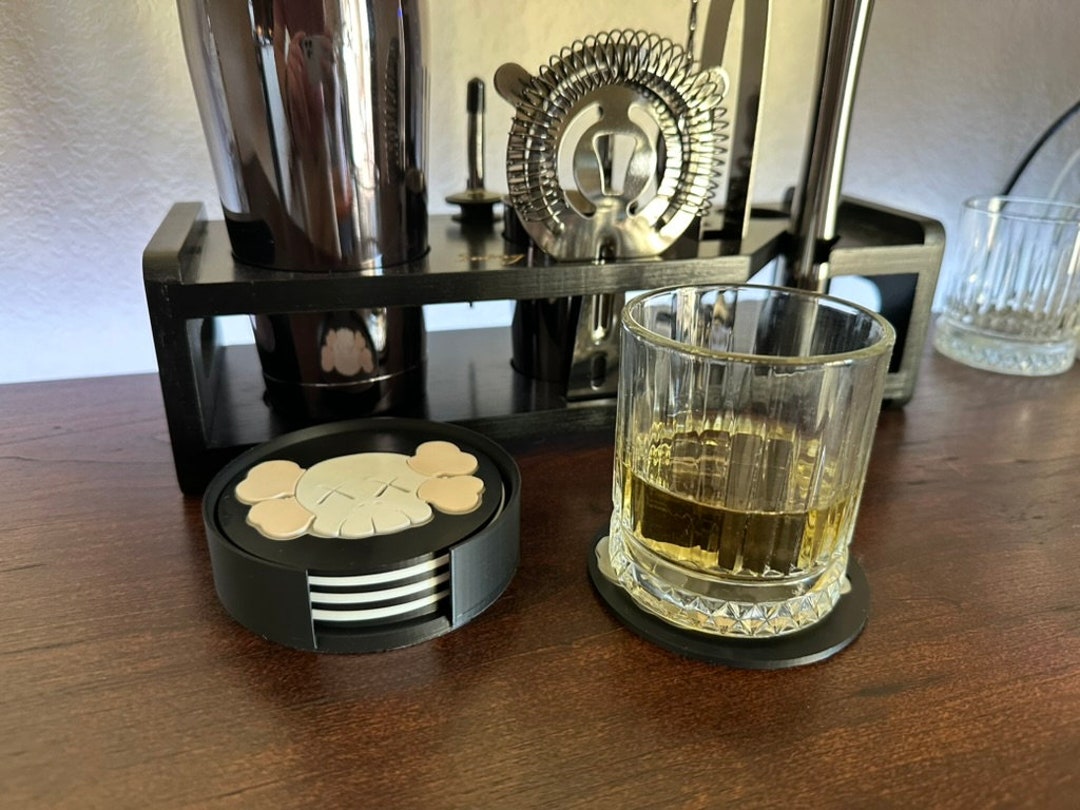 KAWS Skull Coaster Set - Etsy