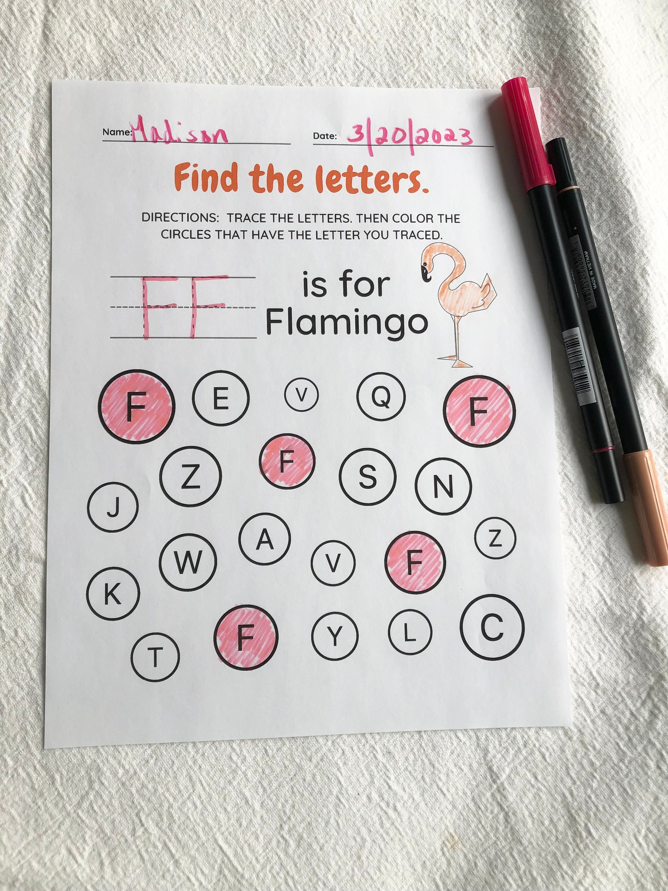 Dot the Letters/ Letter Activity for Kids - Etsy