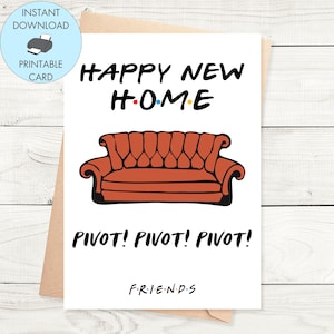 Cartão de casa nova para impressão de amigos, cartão de casa nova para amigos, download instantâneo de cartão para amantes de amigos, cartão de inauguração de casa para impressão de amigos, pivô