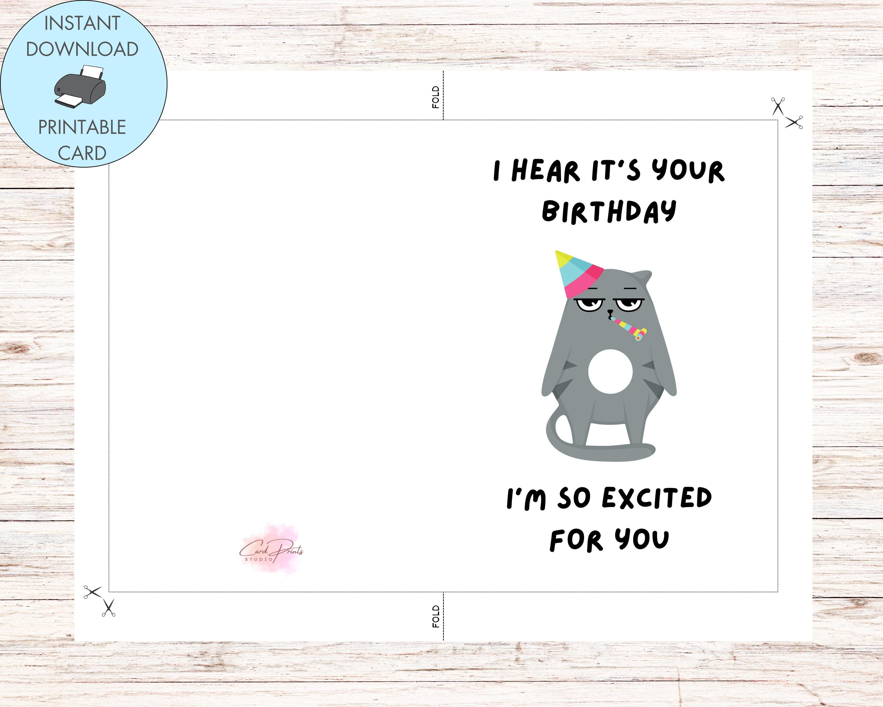 Paper & Party Supplies Grumpy Cat Birthday Card Birthday Cards Greeting