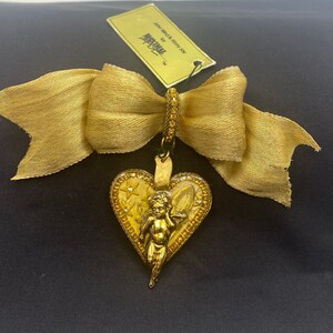 Vintage John Wind & Hilary Jay, Maximal Art Heart Cherub Brooch/Pin