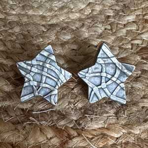 Vintage, Margaret Ellis, 925, Star Clip Earrings