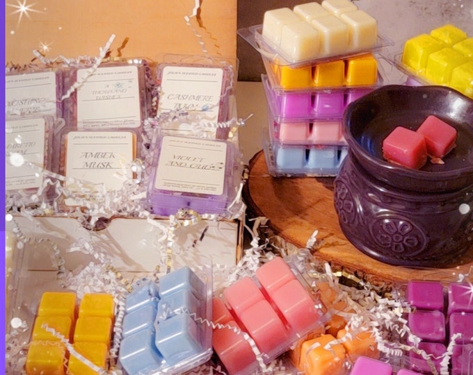 Wax Melt Bundle buy 6 get 1 free  Pick Your Strong Scented Wax Melt Scent - Strong Wax Melt Tarts for Home Office  And gift set