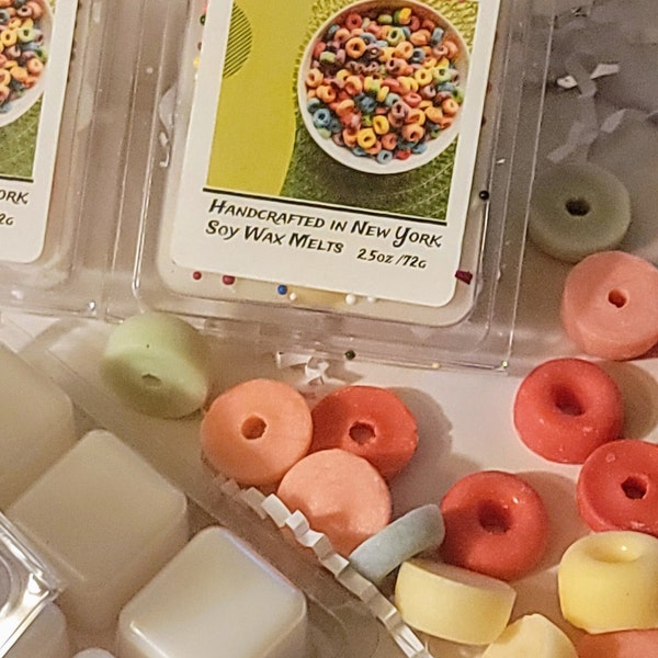 Fruit Loops  Wax Melts / Food Shaped Wax Melts Fruity Loops Scented Para-Soy Wax Melts | Fruit Loop Cereal Buy 2 get 1 Free