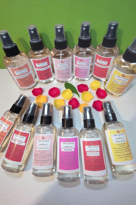Scented Body Spray: Fragrance Mist, Body Splash - Choose Your Scent