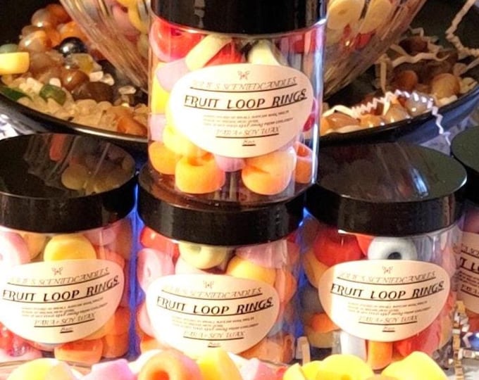 Fruit Loops Wax Melts Soy Wax Embeds with Realistic Fruity Cereal Scent for Warmers & Candles, Fun Breakfast Fragrance