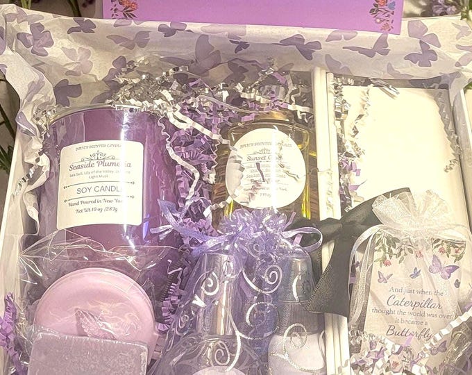 Pure Desire Luxury Gift Box for Her with Candle, Perfume, Skincare, Travel Accessories | Mother's Day Gift Set, Self Care Pamper Gift