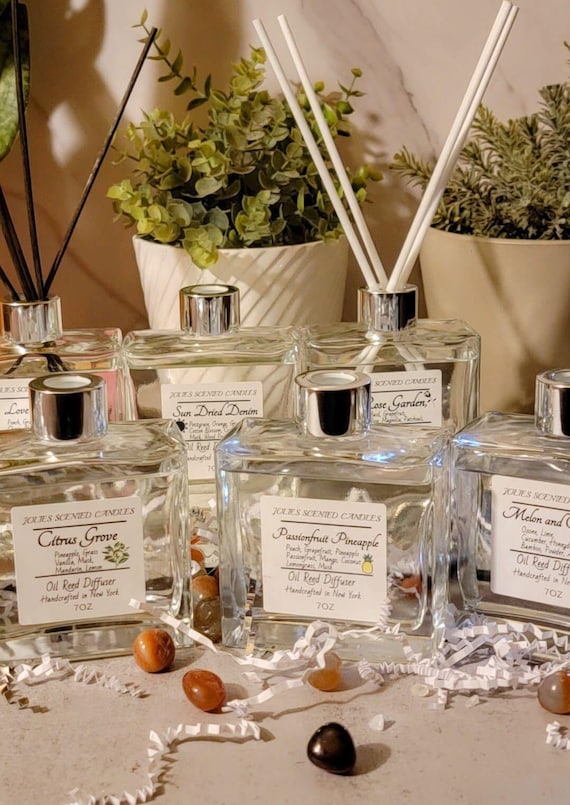 Luxury Reed Diffuser with Reed Sticks | Long-Lasting Home Fragrance Oil | Elegant Decorative Diffuser for Fresh, Inviting Spaces