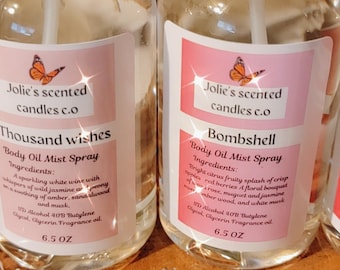 Natural Body Spray Moisturizing Mist for Women | Long-Lasting Fresh Fragrance Perfume | Hydrating Essential Oil Body Mist Gift