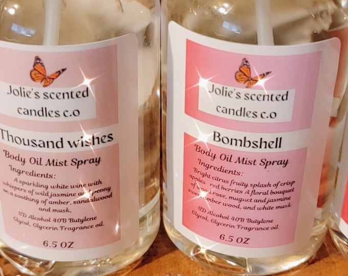 Refreshing Body Spray | Natural Body Mist | Long-Lasting Oil Perfume | Moisturizing Body Scent | Fresh Fragrance | Essential Oils Body Spray