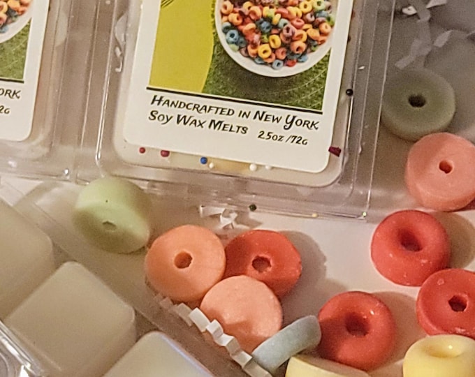 Fruit Loops Wax Melts - Scented Fruity Cereal Handmade Wax Melts for Warmers, Minimum 2 for Free Shipping