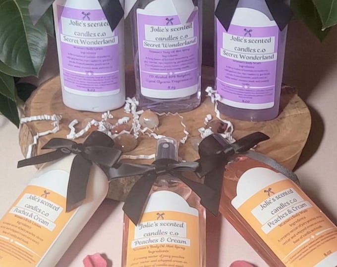 Moisturizing Body Care Set Gift Bundle: Hydrating Shower Gel, Body Lotion & Mist Spray