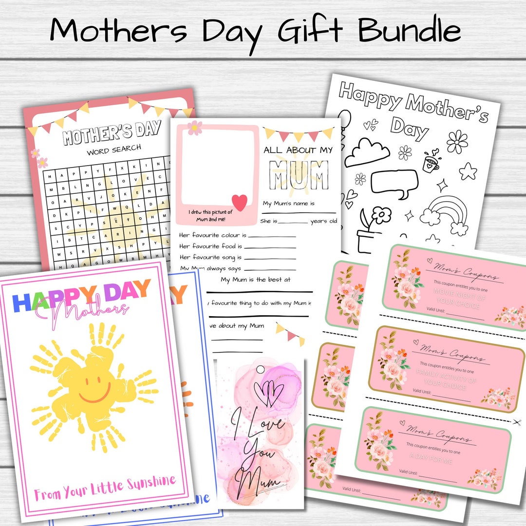 Mothers Day Printable, Mothers Day Activities, Mothers Day Games ...